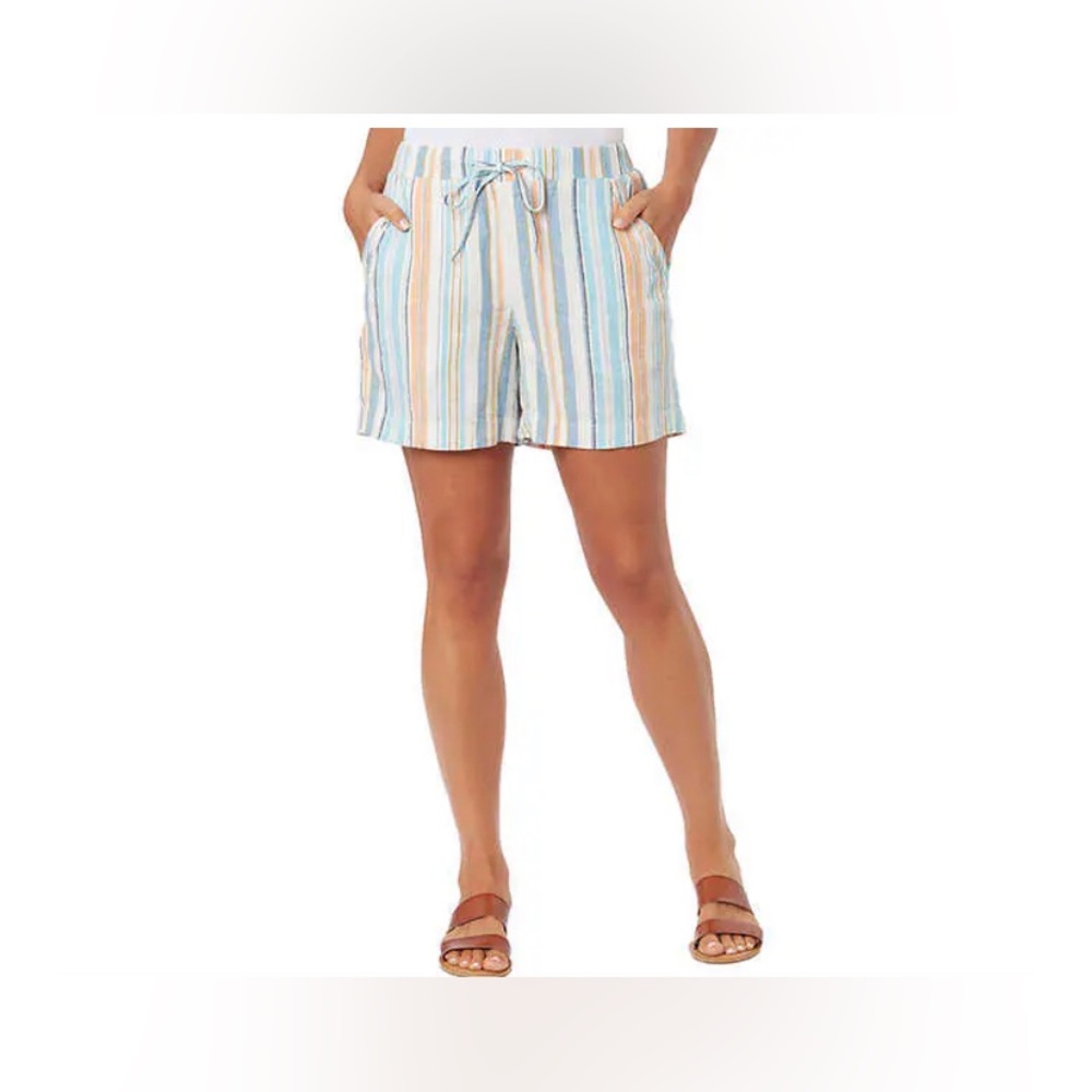 Briggs Ladies' Linen Blend Pull-On Short